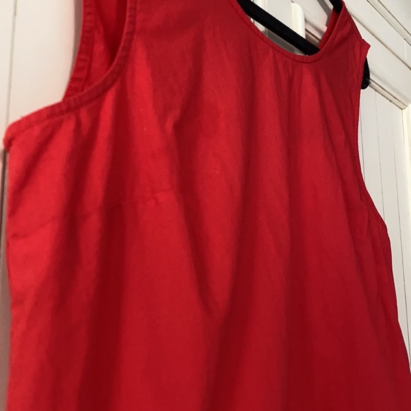 Red J. Crew Bow Peplum Tank - Picture 2 of 7